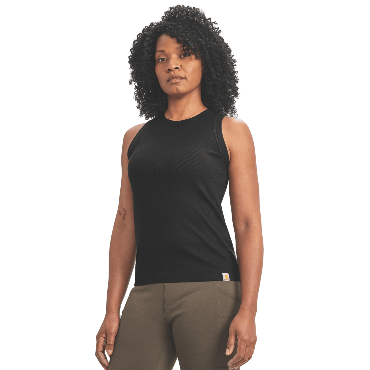 Carhartt TENCEL™ Fiber Series Fitted Ribbed Tank Women Black XL