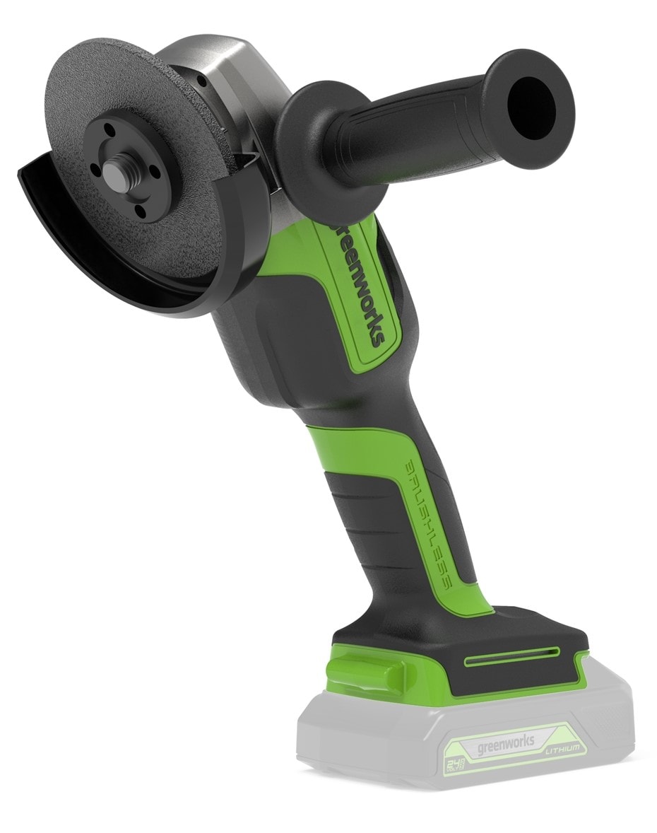 Greenworks GD24AG vinkelsliber 24V uden batteri og lader