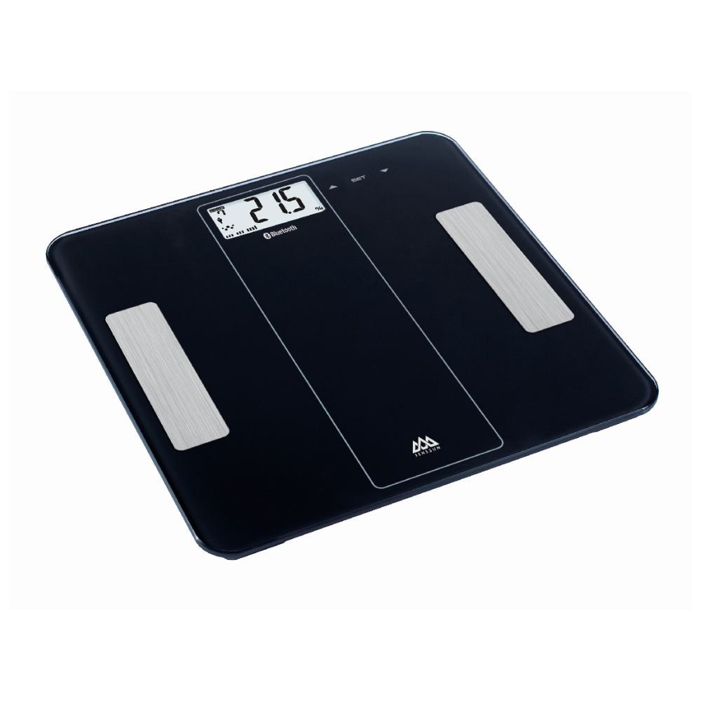 Nortiq 1917 Bluetooth personvægt i sort glas