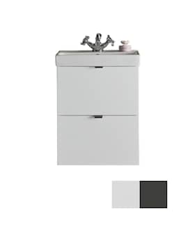 Hafa Neat 420 vaskeskab i hvid 2 skuffer