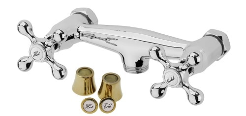 Geyser Magnolia brusebatteri i guld/krom40360040