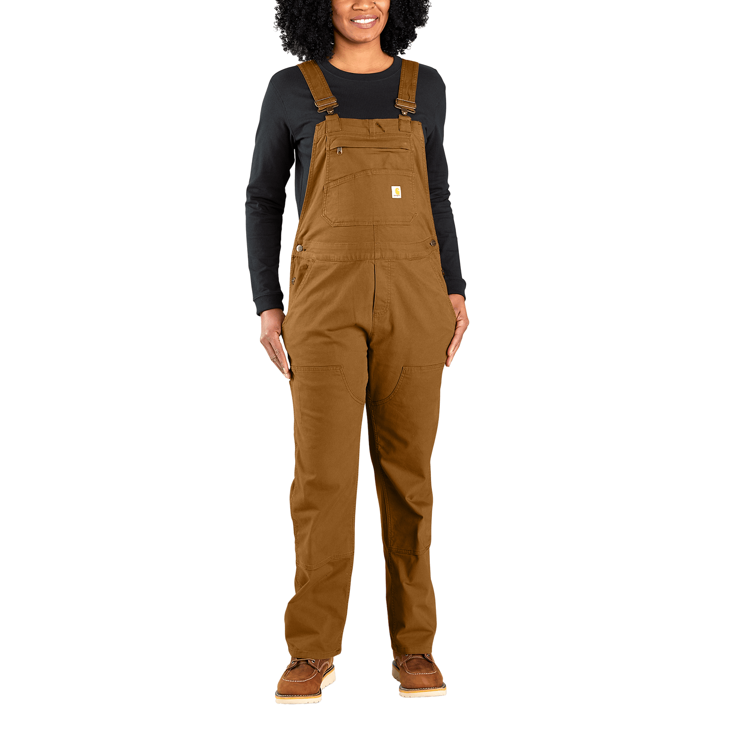 Carhartt Ashland Bib Overall Women Carhartt Brown XL