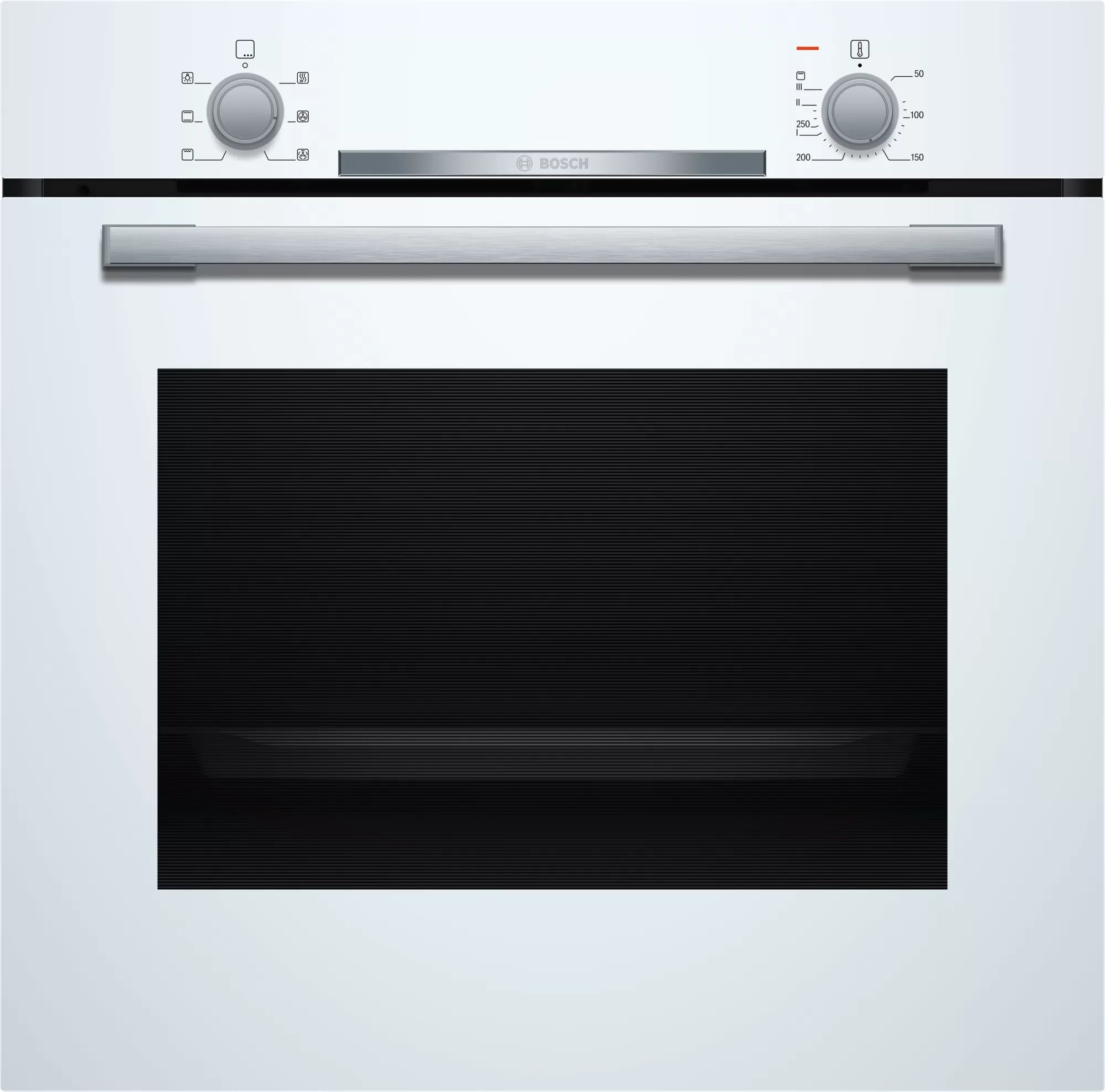 Bosch Serie 2 indbygningsovn hvid EcoClean 71L 3400W HBA530BW0S