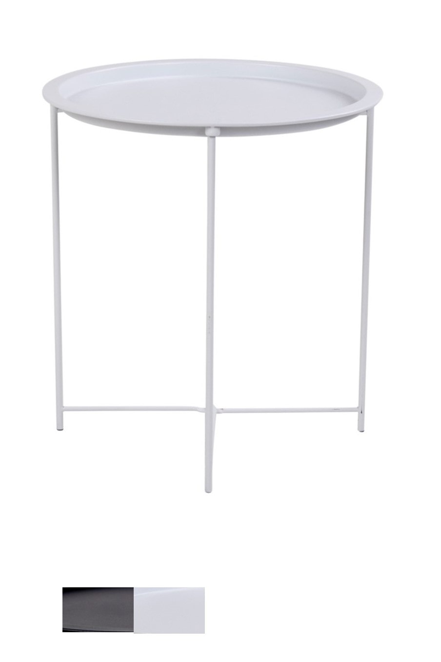 House Nordic Bastia hjørnebord i sort pulverlakeret metal