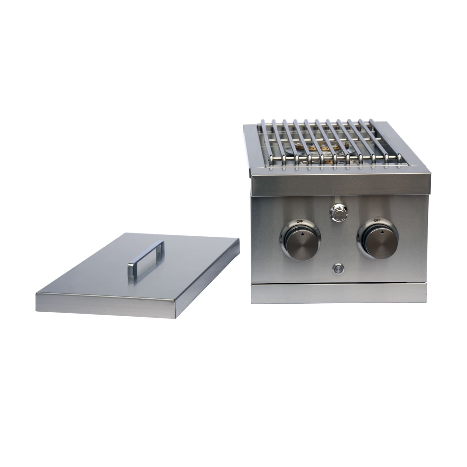 Myoutdoorkitchen Built-in Sidebrænder til indbygning, med dobbelte plader