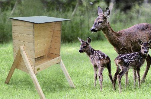 Ryom foderautomat til råvildt 75L