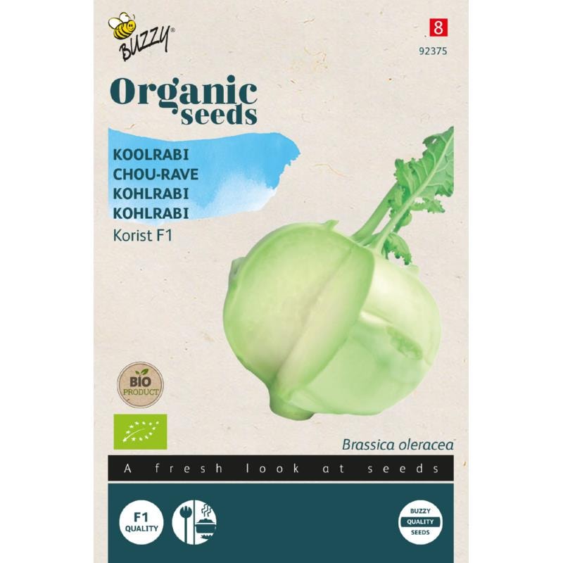 Buzzy Organic kålrabi Korist F1 økologiske frø