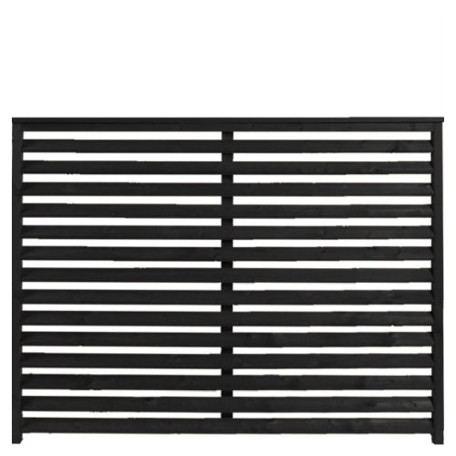 Plus Kyoto hegn i grundmalet sort 160 x 120 cm