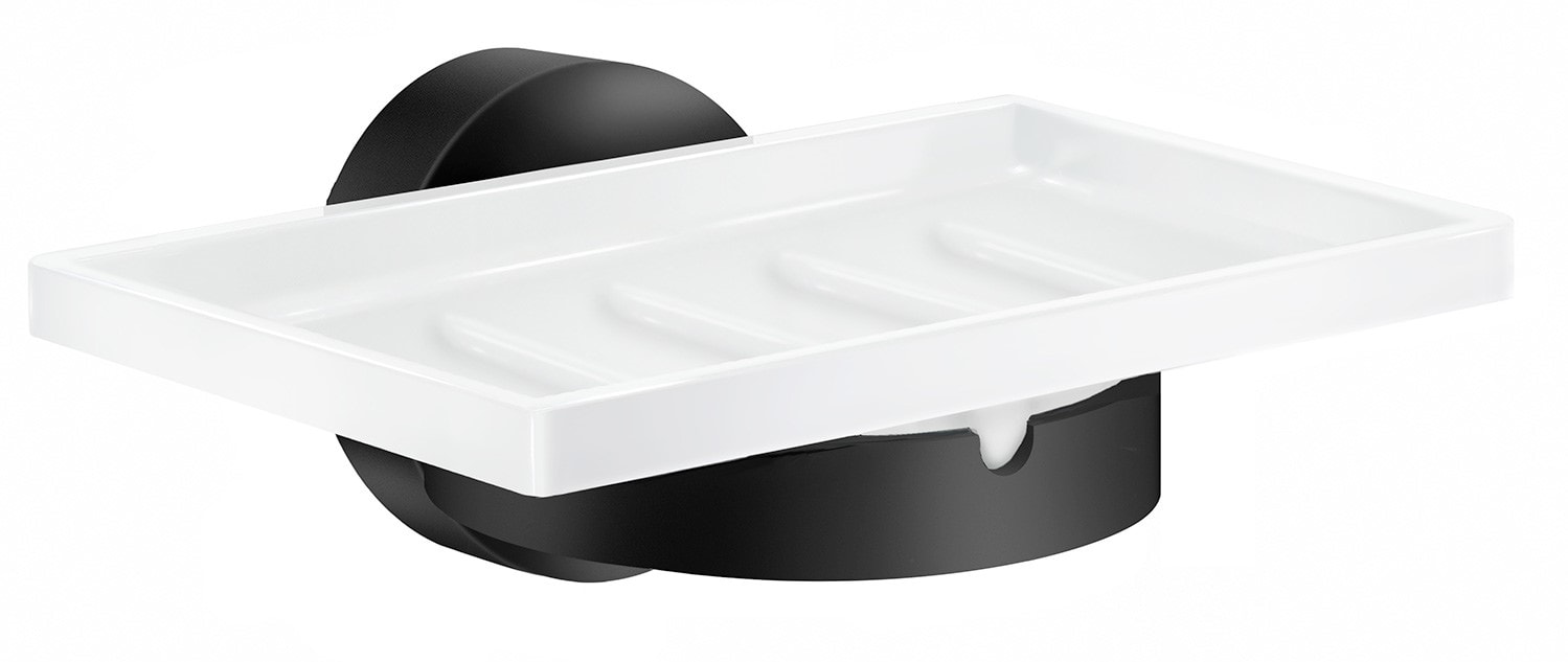 Smedbo Home sæbeskål væg sort.jpg