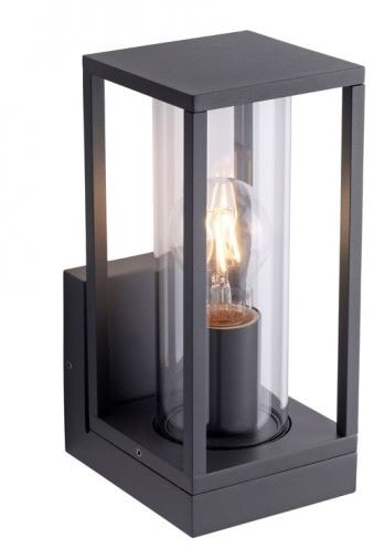 Paul Neuhaus Emil udendørsvæglampe klar/sort inkl. LED lyskilde E27 140 x 245 mm