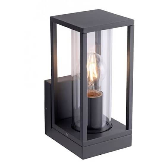 Paul Neuhaus Emil udendørsvæglampe klar/sort inkl. LED lyskilde E27 140 x 245 mm