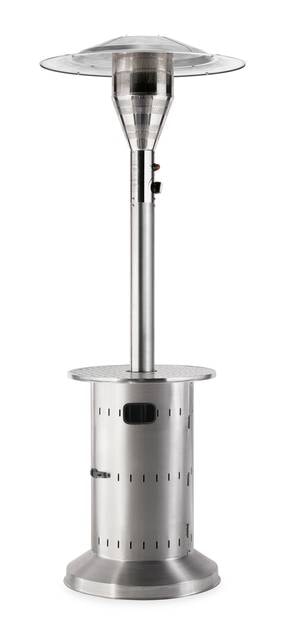 Professionel Terrassevarmer med serveringsbord.med hæve/sænke funktion