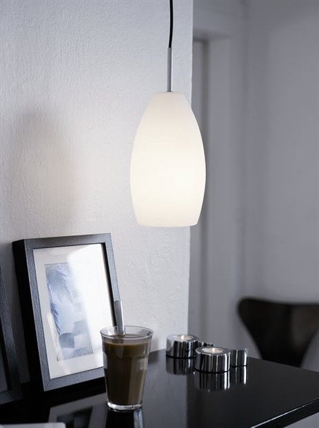 Herstal Granat pendel hvidE27