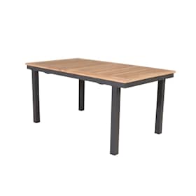Venture Design Panama spisebord i teak og sort alu 160/240 x 90 cm