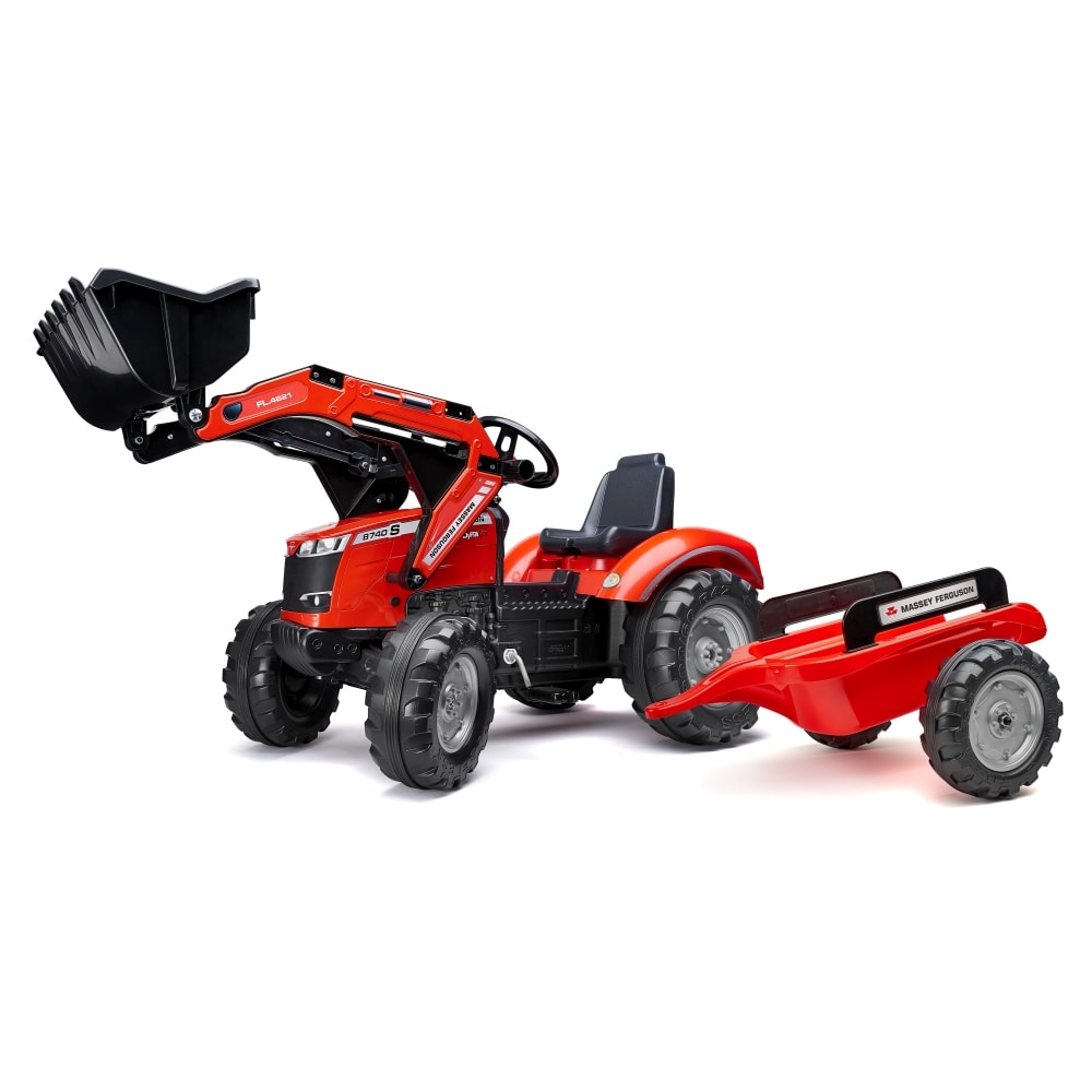 Falk Massey Ferguson frontlæsser i rød med vogn 3 - 7 år - Legemiljø, Udemiljø