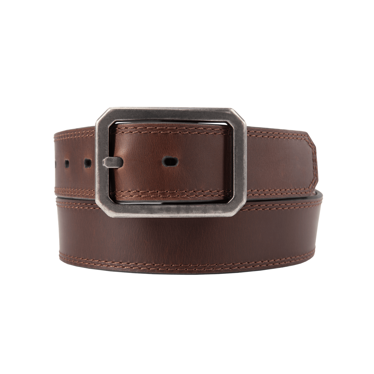 Carhartt Leather Reversible Center Bar Buckle Belt Men Dark Brown 44W