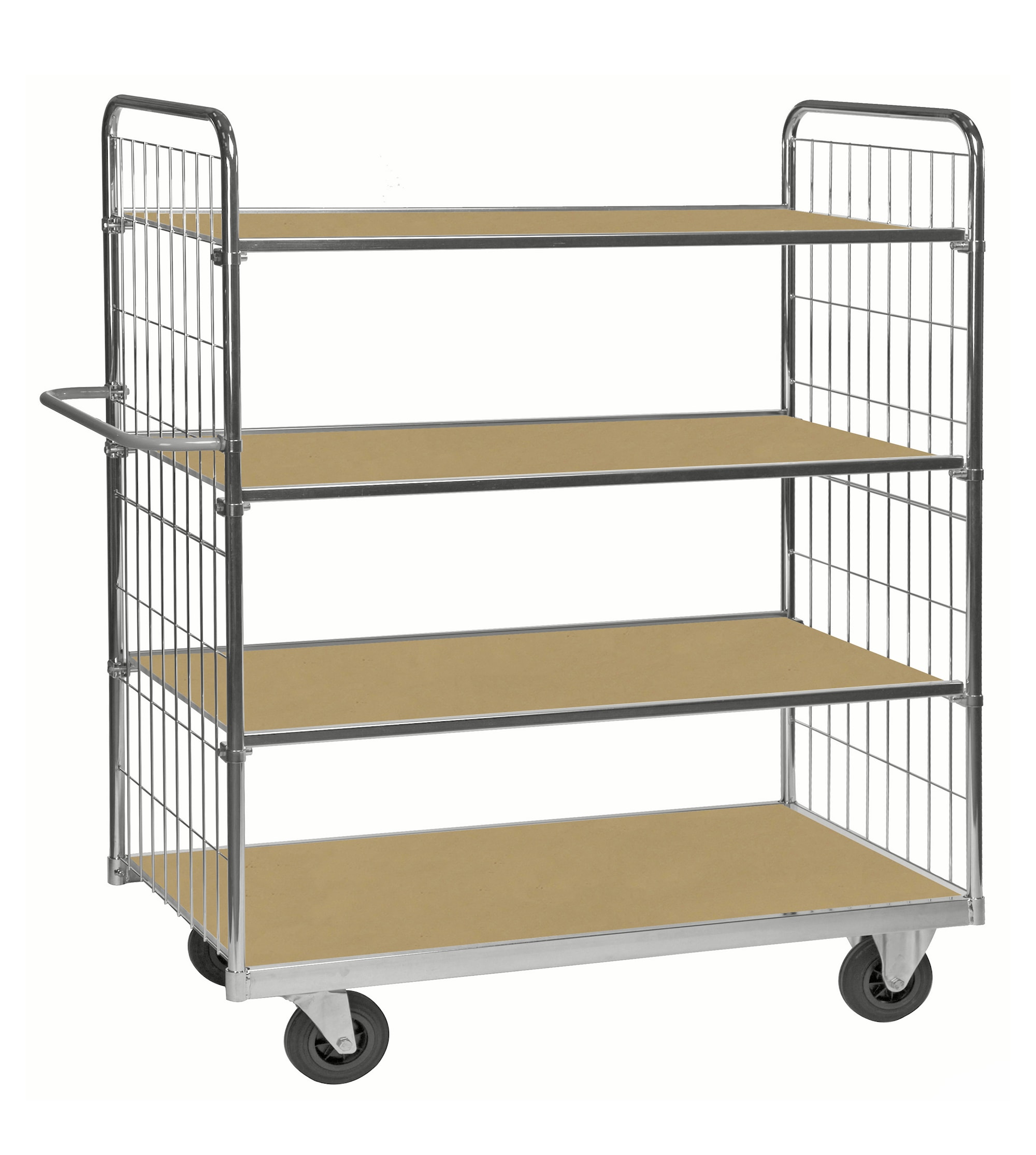 Kongamek elektrogalvaniseret ESD hyldevogn 9000-serien KM9000-4L-ESD