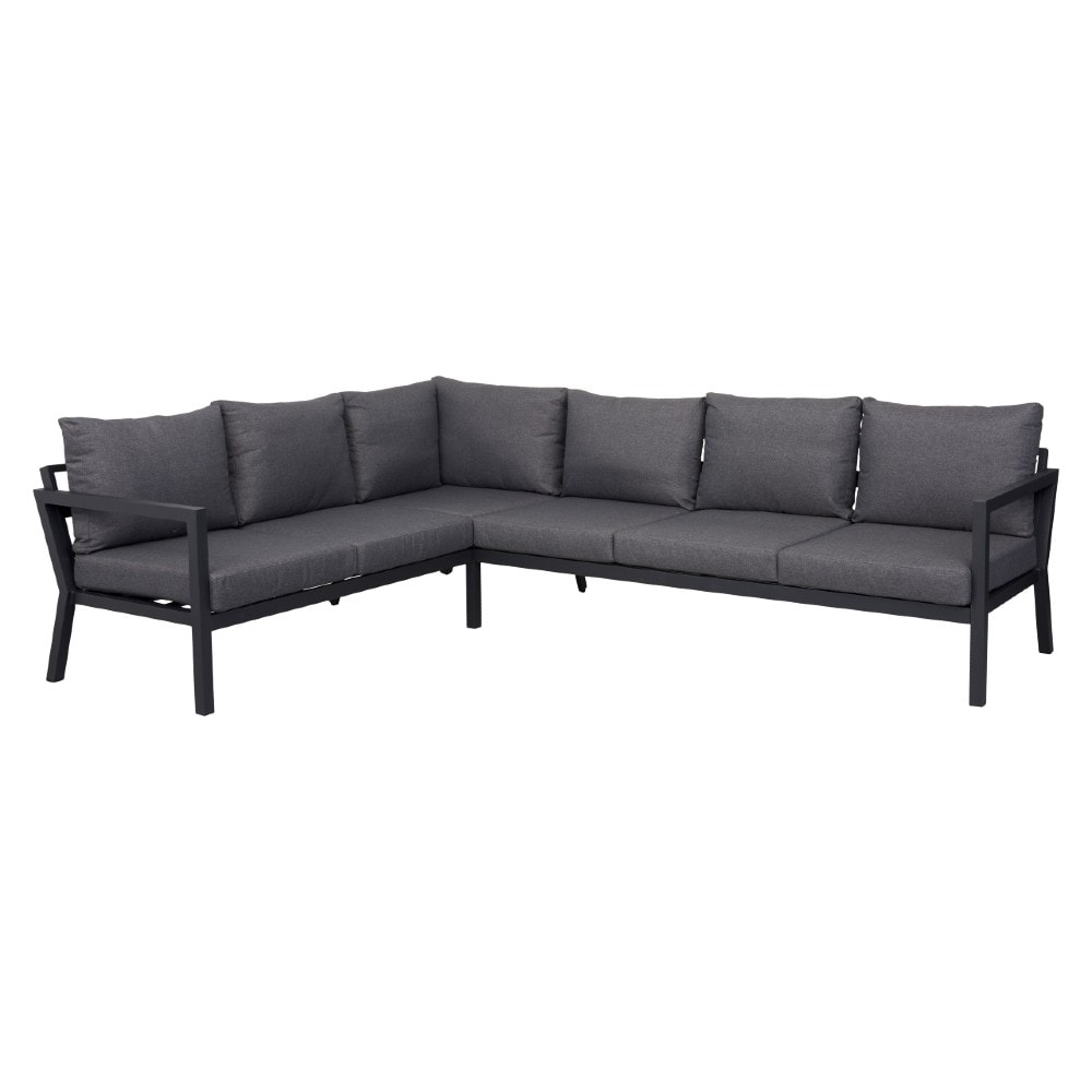 Outfit Katinka sofahjørne med hynder sort/grå