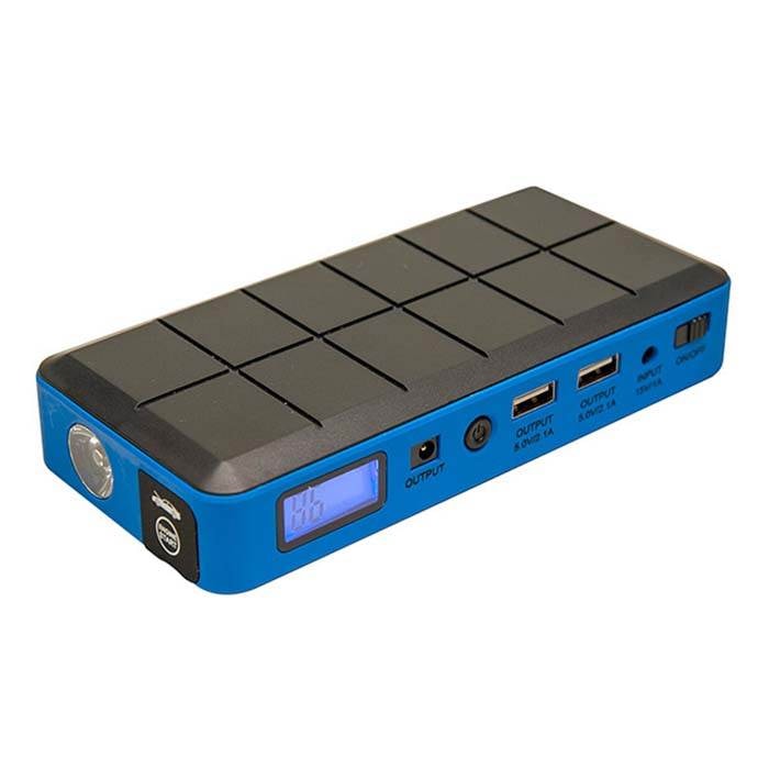 Minijumpstarter JP-06 lithium 200-400A 5V med USB og LED lygte