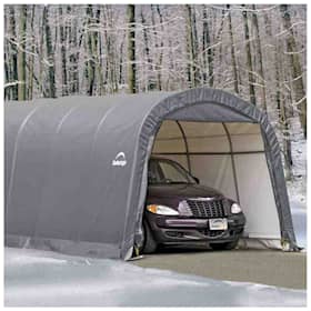 Shelterlogic Roundtop opbevaringstelt / garagetelt 23 m2 grå