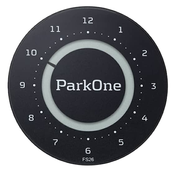 ParkOne 2 elektronisk p-skive carbon black