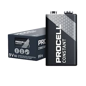 Duracell Procell batterier 9V. Pakke med 10 stk.