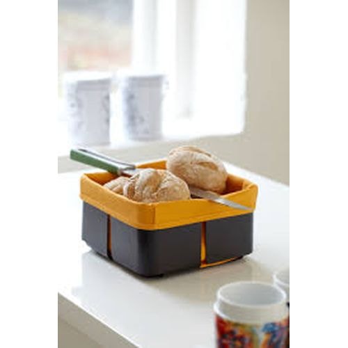 Steel-Function Roma brødkurv i sort og orange 20 x 20 cm