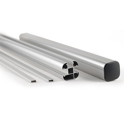 Kirkedal Hegn K100 Alu Design stolpe alu 80 x 80 x 2700 mm