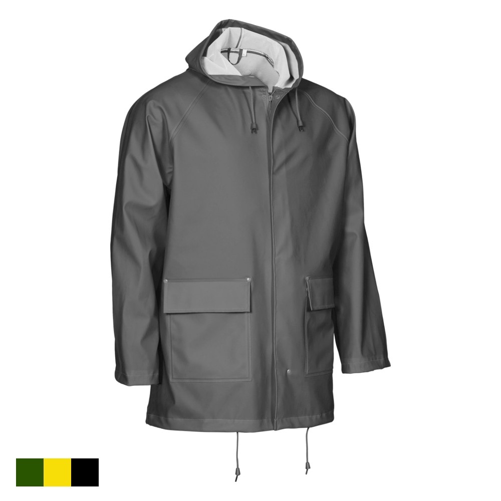 Elka Elements regnjakke PU/PVC gul str. M