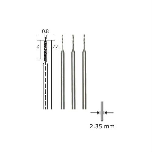 Proxxon spiralbor 0,8 mm. 3 stk.Proxxon nr. 28852