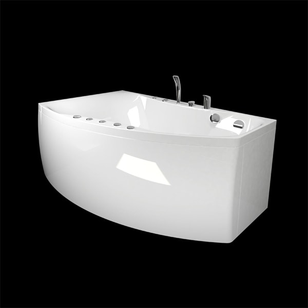 Westerbergs Ocean 160R 2.0 front til badekar/spabad højre