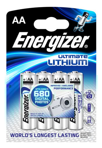 Energizer Lithium AA 4-pak