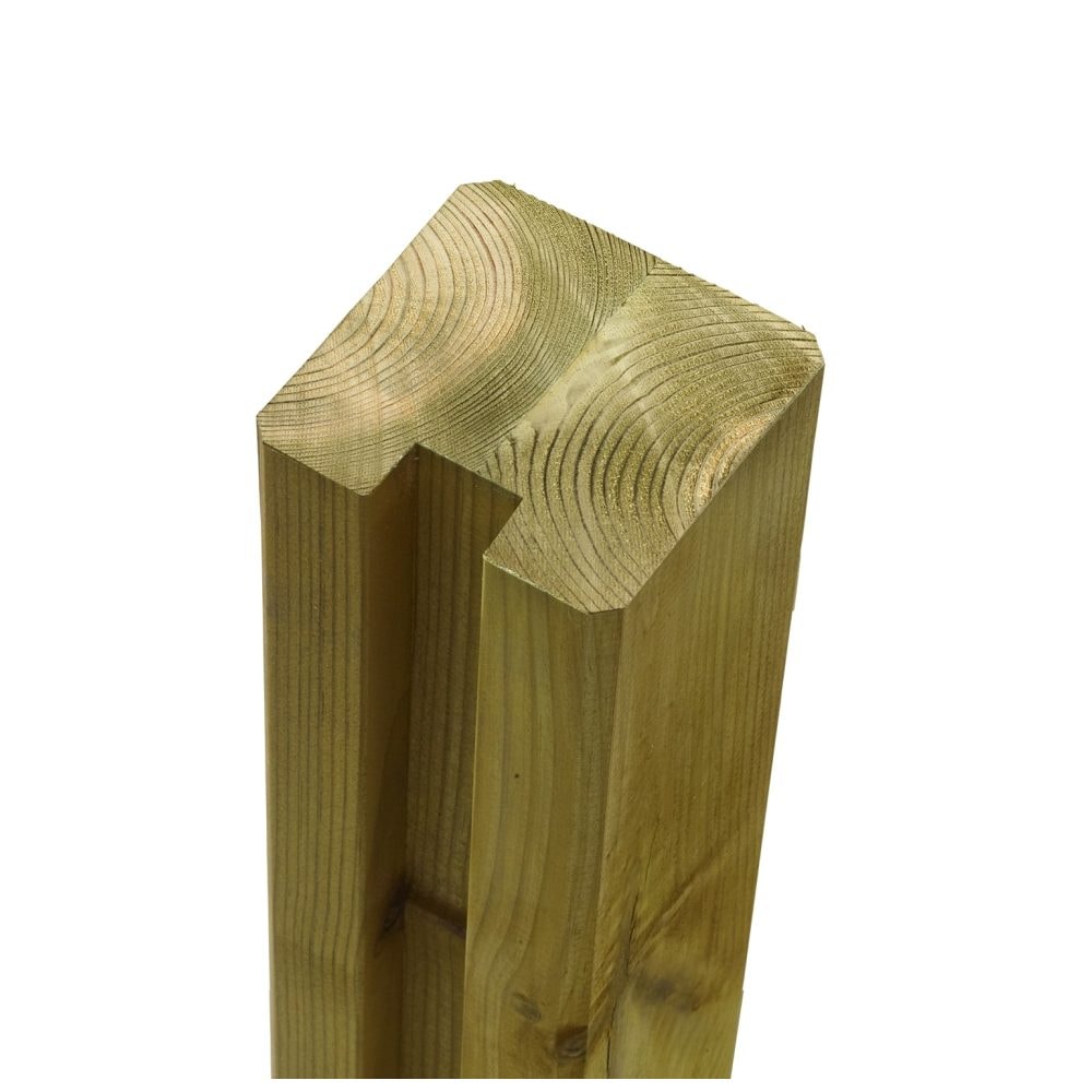 Plus omlimet profilstolpe med 1 spor trykimprægneret 9 x 9 x 188 cm 17746-1