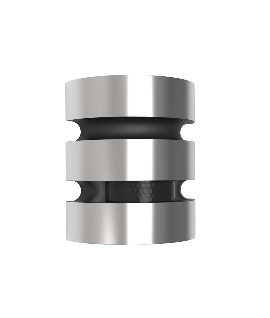 Lutec Maya LED væglampe up/down i rustfri/frost med sensor 18,5W IP44