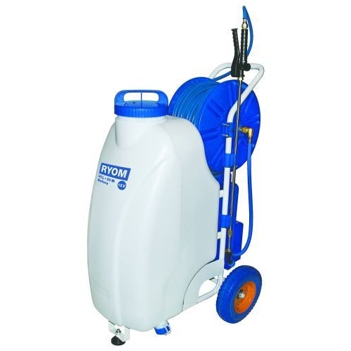 Ryom elsprøjte på hjul 45 liter med 50 meter slange