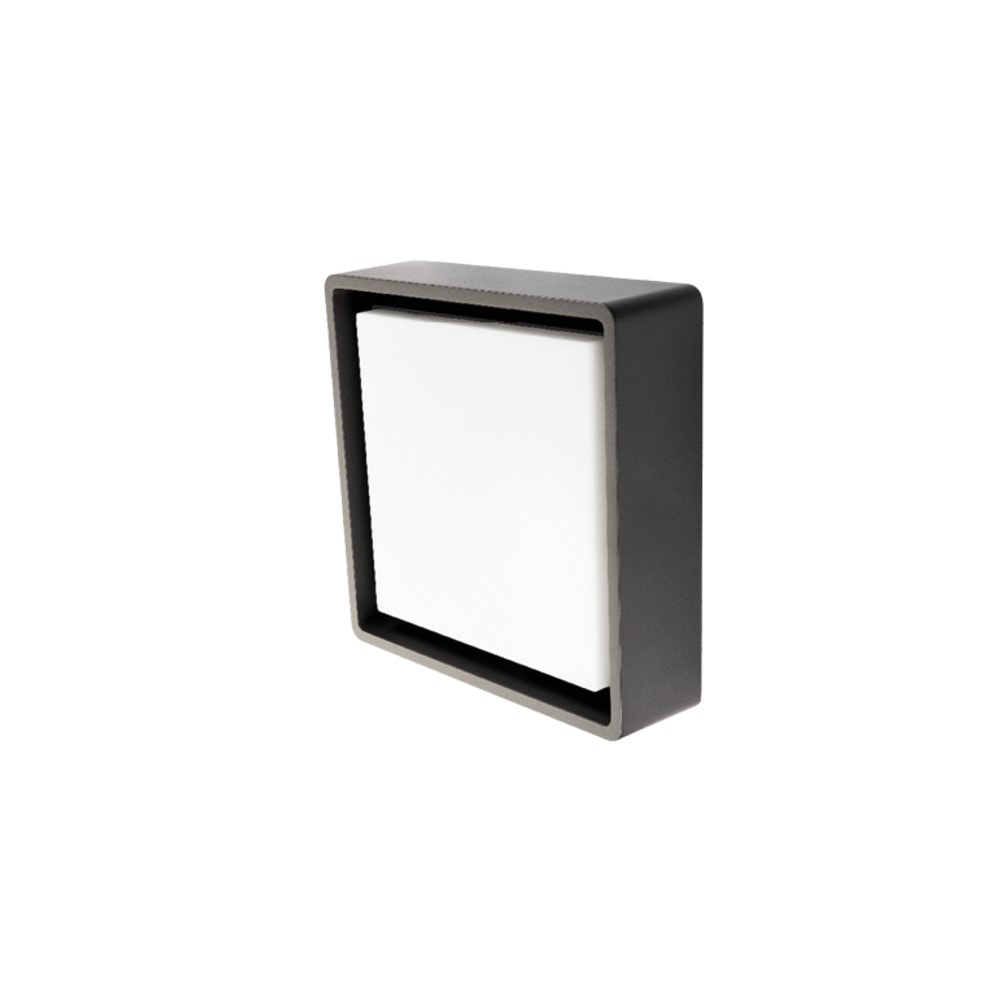 SG Frame Square LED væglampe i grafit 6W 3000K IP66