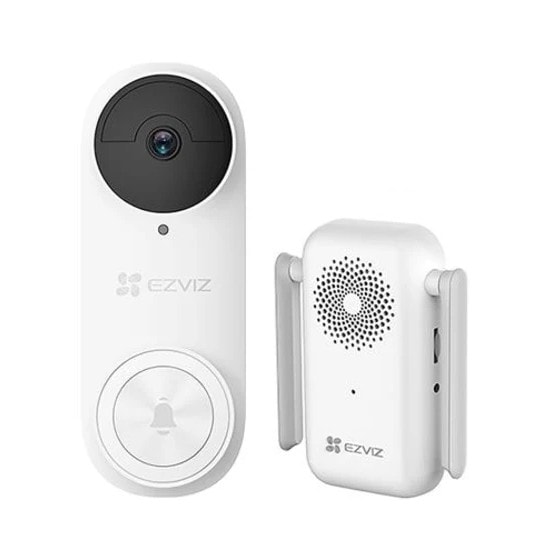 EZVIZ DB2 videodørklokkekit i hvid 3MP Wi-Fi IP65