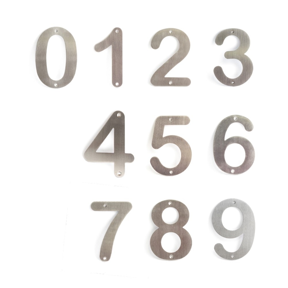 Tal nr. ''1'' 180 mm højdeGalvaniseret 18 cm - nr. 1