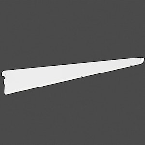 Console Droite Elfa K47 - Blanc - 7,3 X 47 X 1,3 Cm - Pour étagères Suspendues, Rangement Mural