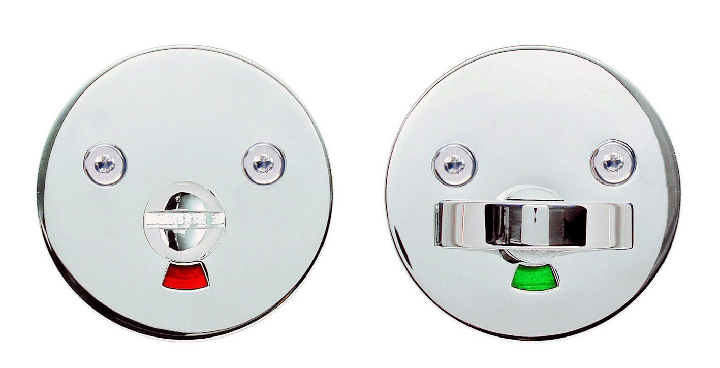 Beslagsboden Design toiletbeslag poleret krom diam 51 mm