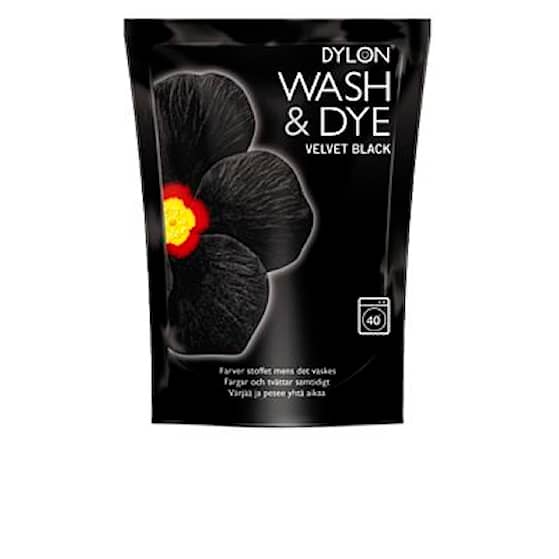 Dylon tekstil genopfrisk sort.Pakke med 350 gram.