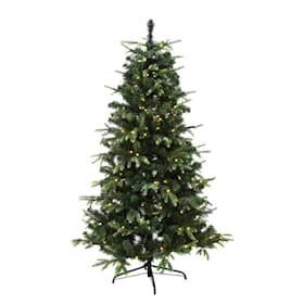 Nordic Winter Viga juletræ med LED lys PE/PVC Klasse A 140 x 96 cm