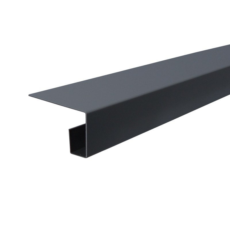 SCG Smartwood dobbelt endekant antracit 27 x 45 x 2500 mm