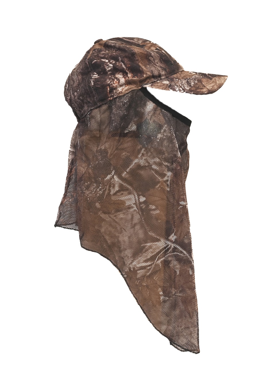 Camo-kasket med mesh, justerbar størrelse