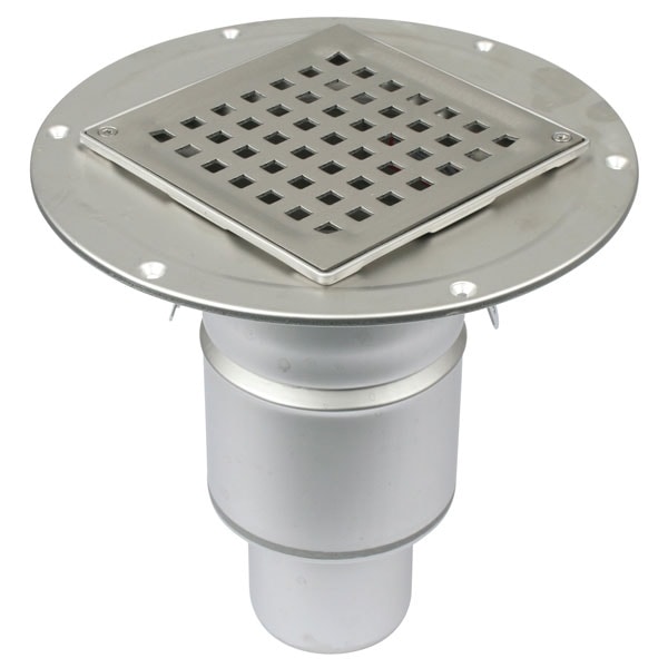 Blücher boligafløb Square, justerbar. Lodret Ø75mm, membran