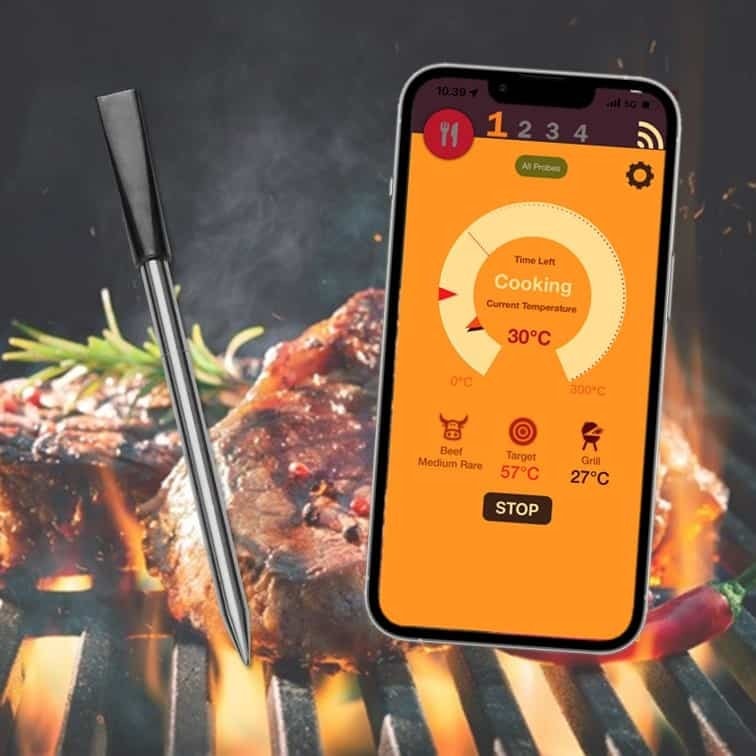 GrillnGo Smart Wireless stegetermometer