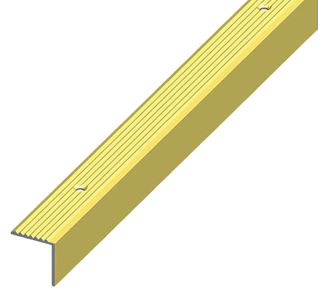Alfer trappeprofil 25 x 20 mm alueloxeret centrerede huller 1 meter