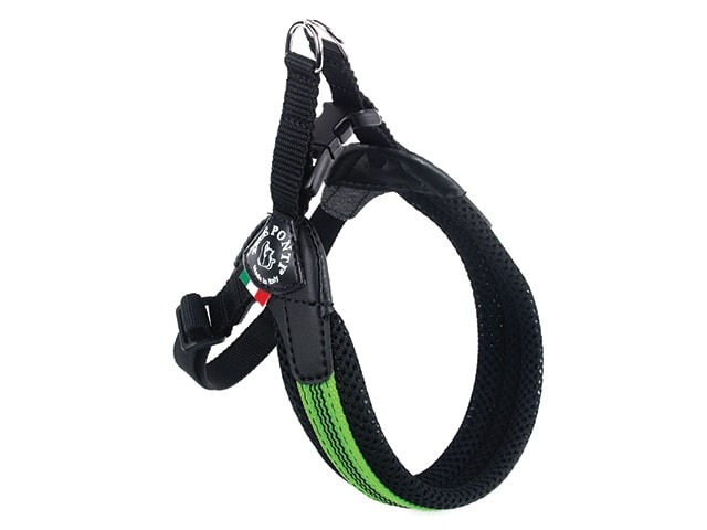 Tre Ponti Mini Mesh hundesele i sort med justering str. 4