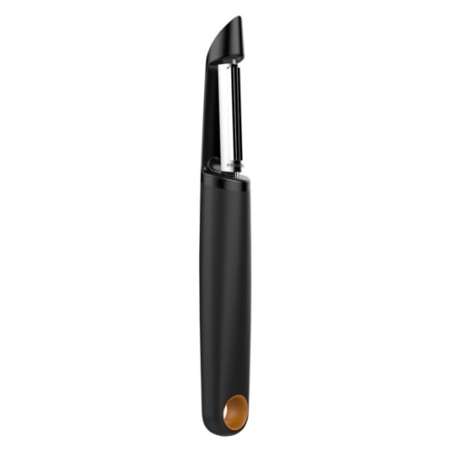 Fiskars Functional Form skrællekniv med soft-grip og swivel-blad