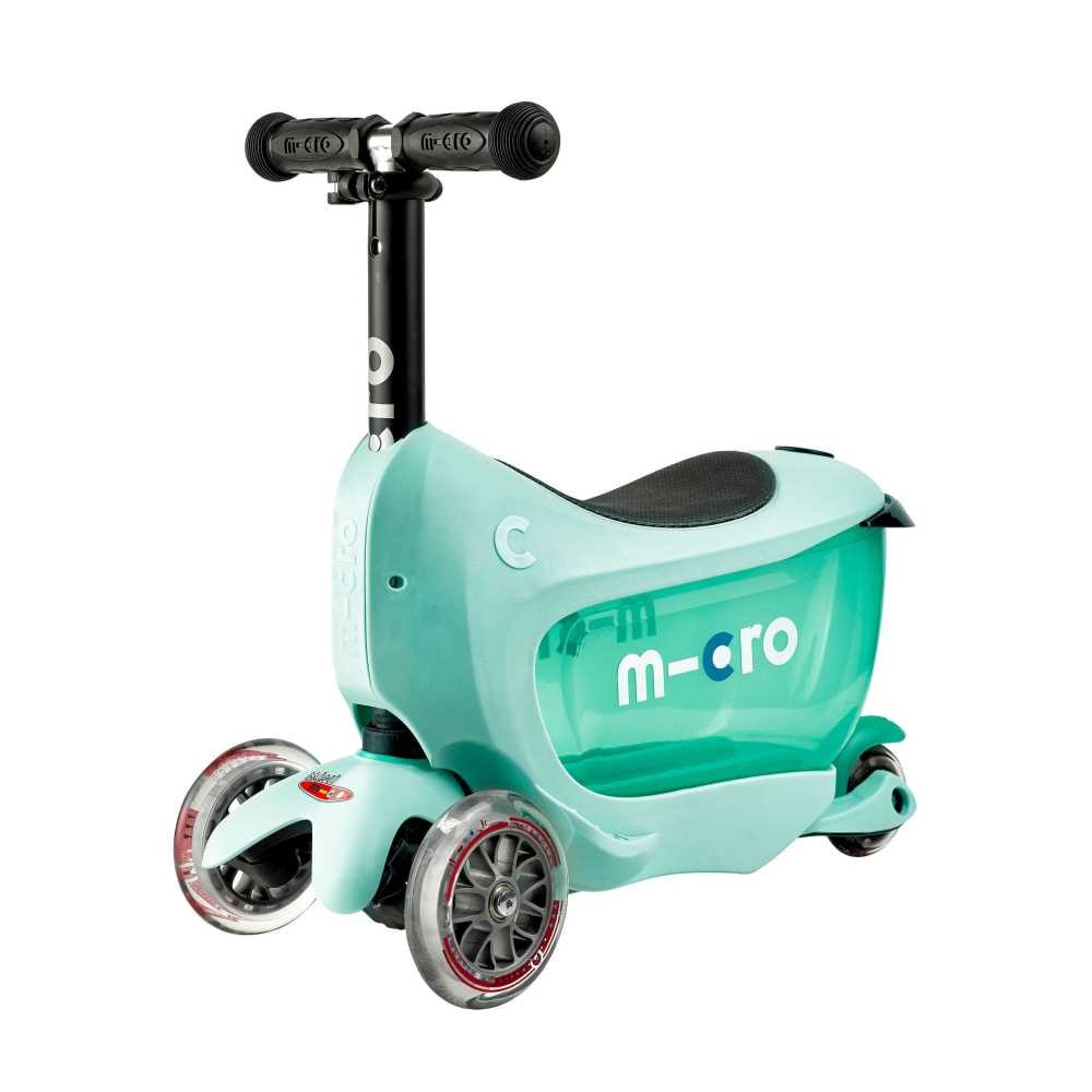 Micro Mini2go Deluxe Plus løbehjul/løbecykel i pink